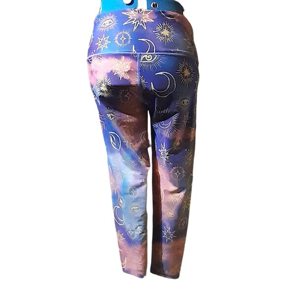 Victoria’s Secret Sport Leggings Galaxy Print Mystical Shine Gold Accent Ltd Ed - Picture 2 of 4